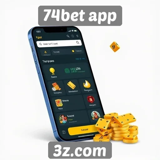 Interface intuitiva do 74bet app atrai novos usuários