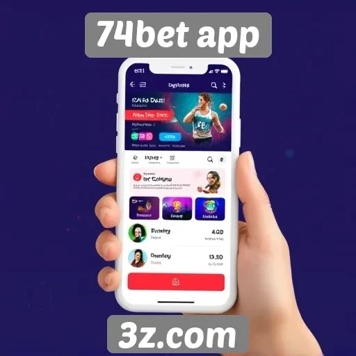 Avaliação da interface do usuário do 74bet app